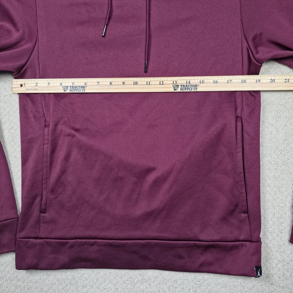 Jordan Therma-FIT Hoodie‎ Mens Small Burgundy Jumpman Sweatshirt Funnel Neck Gym